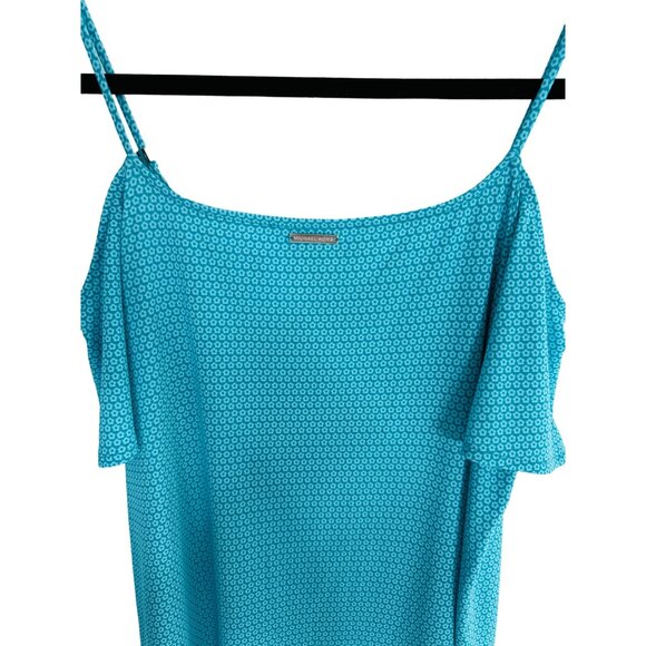 Michael Michael Kors M Womens Turquoise Patterned Dress - Picture 8 of 10